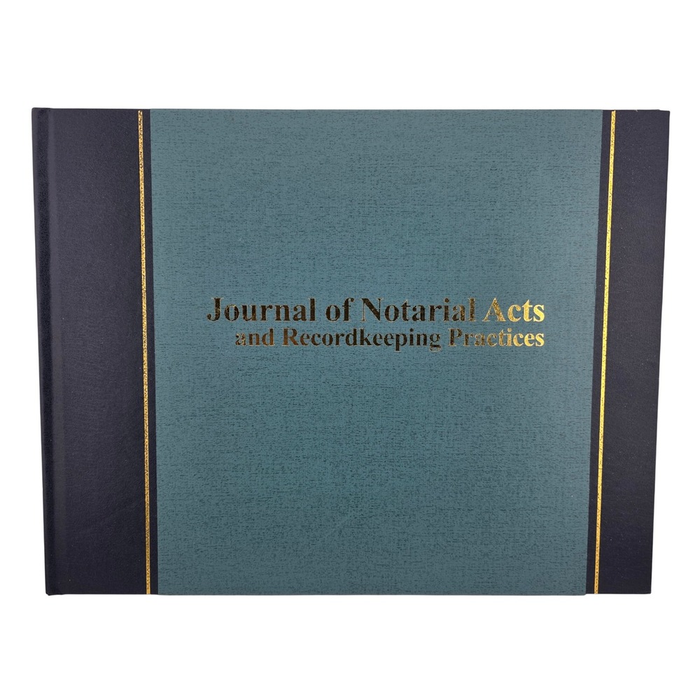 Wilson Jones Journal of Notarial Acts‎ Recordkeeping Hardcover Workbook New